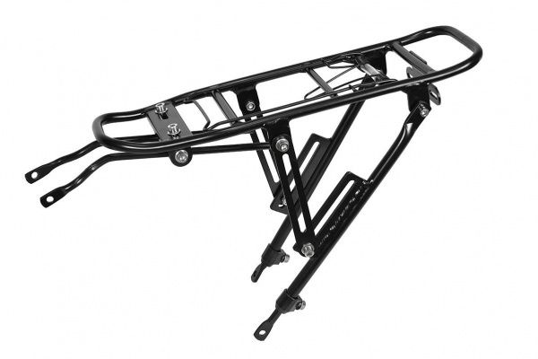 Багажник HX-Y84 26"-29",для дисковых тормозов,крепление на перья, алюминий,черный