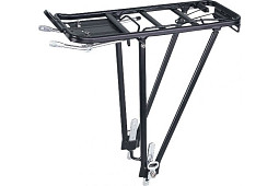 Багажник KW-613 24"-28", алюминий, с прижимом, черный